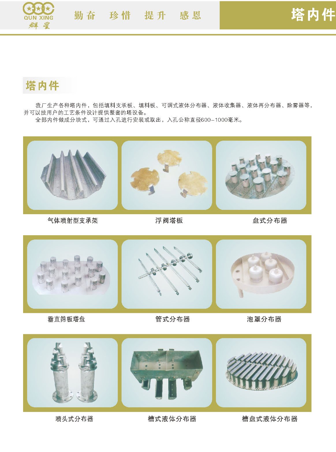 塔內件